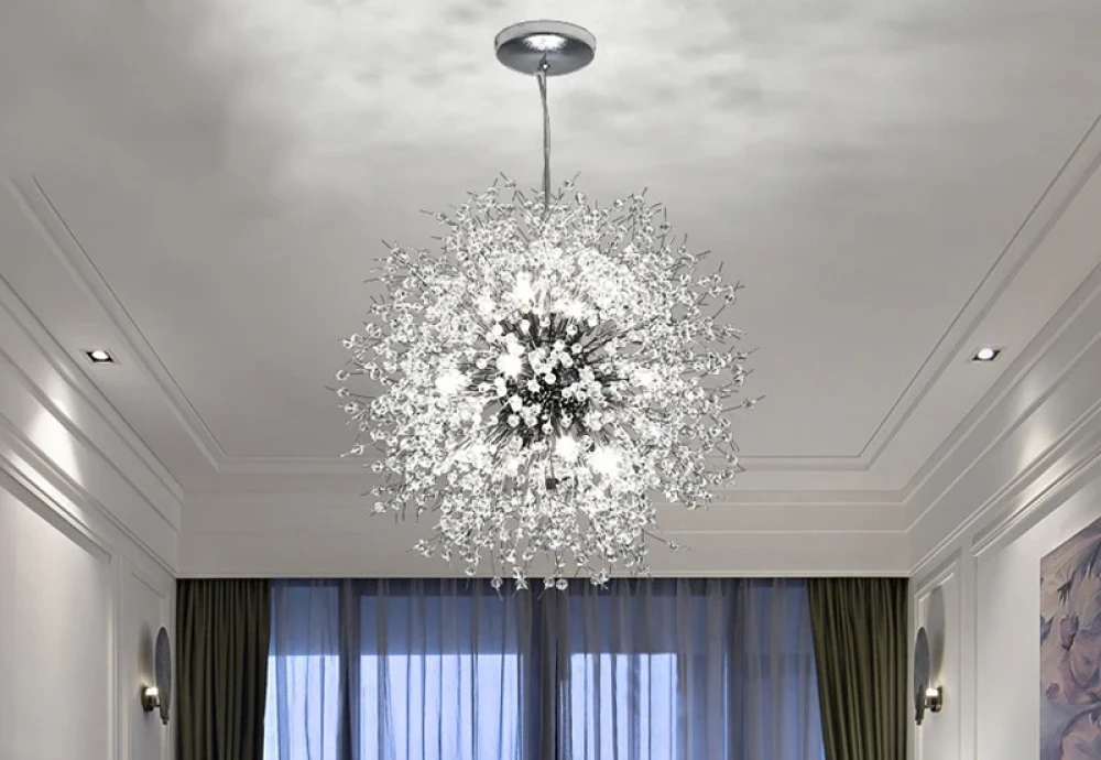 globe ceiling chandelier